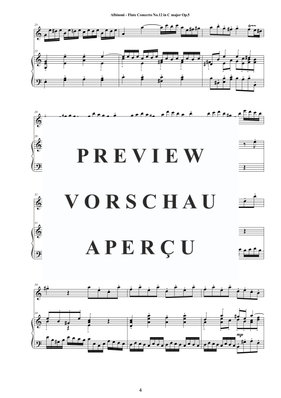 Product gallery: Page 5 of 11 Flute Concerto No.12 in C-Dur Op.5, , Flute and Piano/Harpsichord