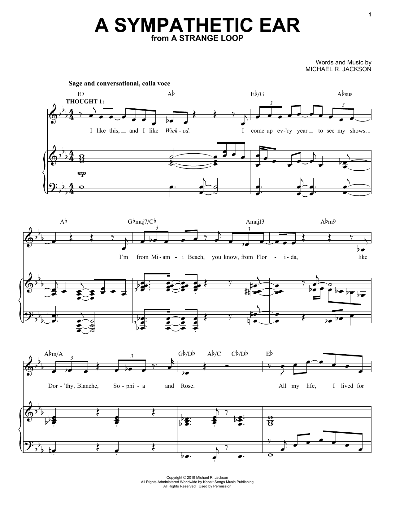 Produktbild zu: A Sympathetic Ear (from A Strange Loop)