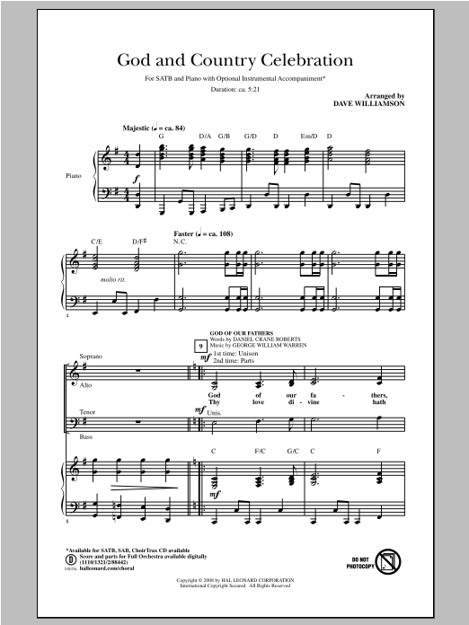 Product picture to: God And Country Celebration (Medley)
