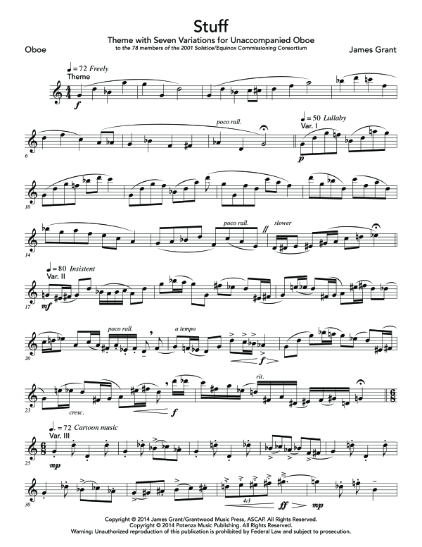 Produktgalerie: Seite 1 von 8 Stuff, , (Oboe Solo)