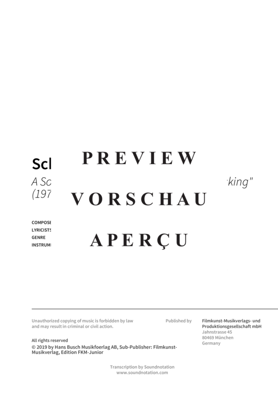 Product gallery: Page 3 of 5 Schlaft alle - A Song from the TV series Pippi Longstocking (1971) , , Piano Solo