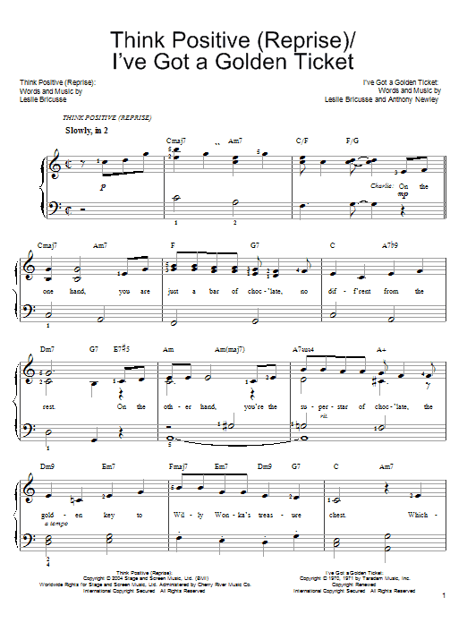 Produktbild zu: Think Positive (Reprise)