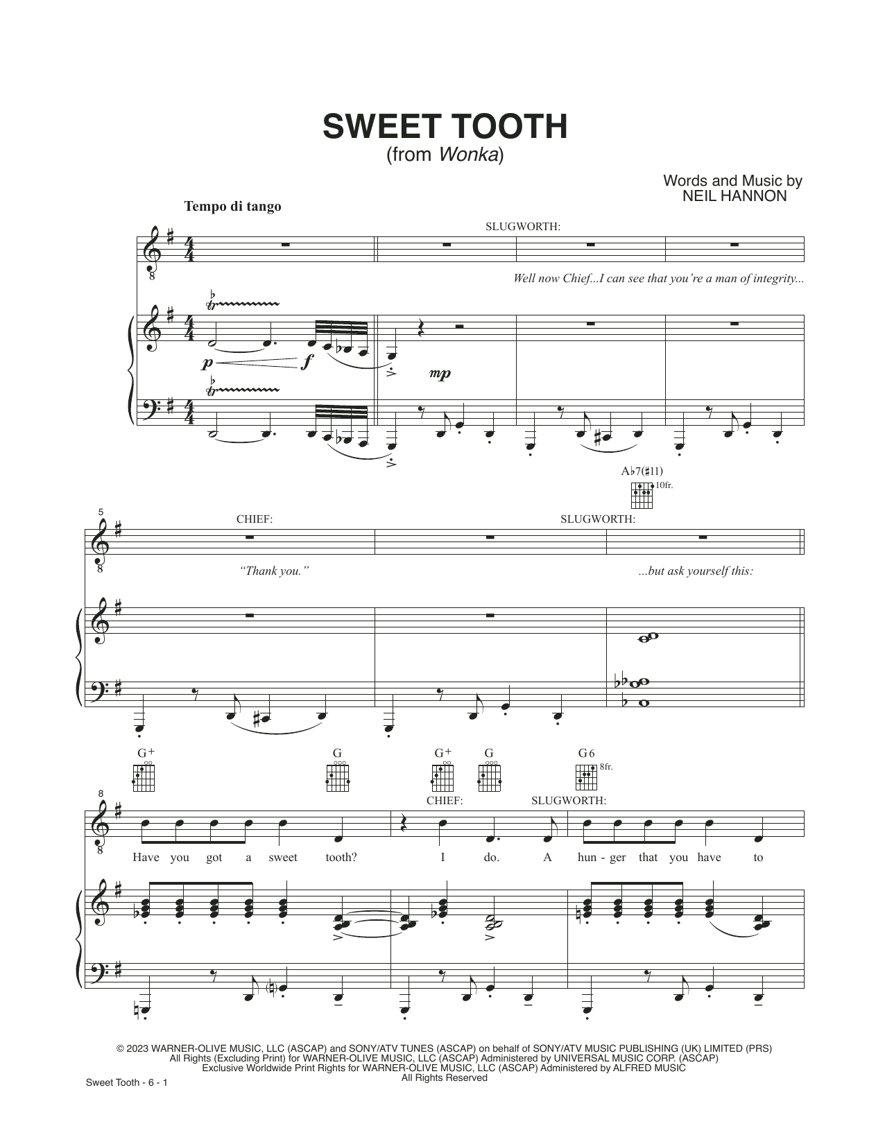 Produktbild zu: Sweet Tooth (from Wonka)