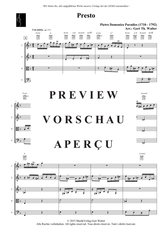 Produktgalerie: Seite 2 von 21 Presto , , (Quintett flexible Besetzung)