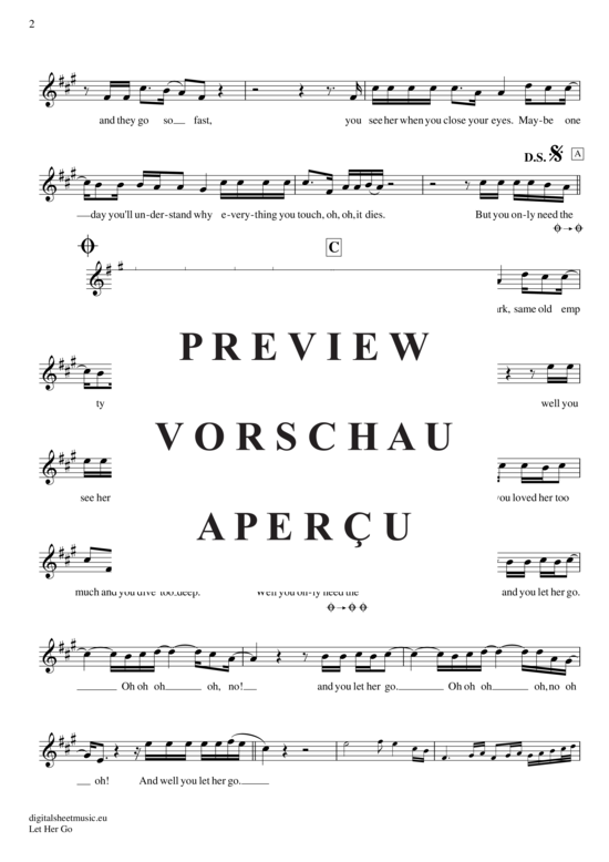 Produktgalerie: Seite 3 von 4 Let her go , Passenger, Trompete in B