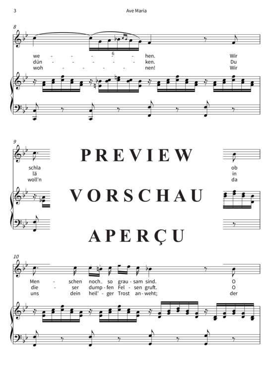 gallery: Ave Maria - Ellens dritter Gesang , , (Gesang + Klavier)
