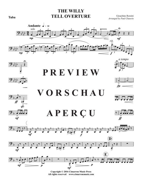 Produktgalerie: Seite 16 von 17 Wilhelm Tell Ouvertüre , , (Blechbläserquintett)