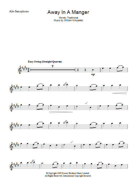 Product gallery: Page 1 of 1 Away In A Manger, Traditional