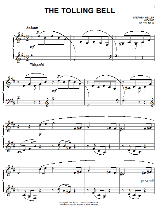 Product picture to: The Tolling Bell, Op. 125, No. 8
