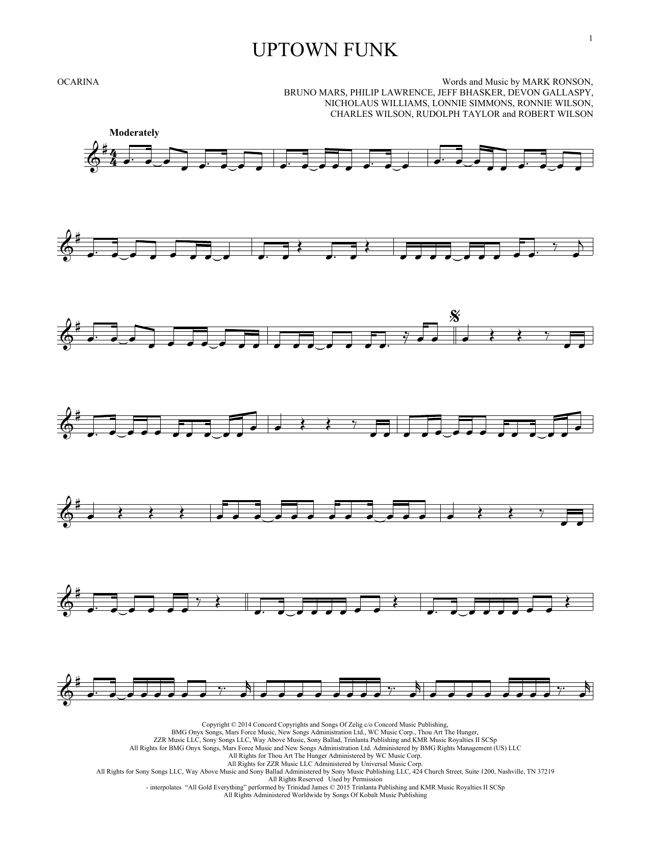Product gallery: Page 1 of 1 Uptown Funk (feat. Bruno Mars), Mark Ronson