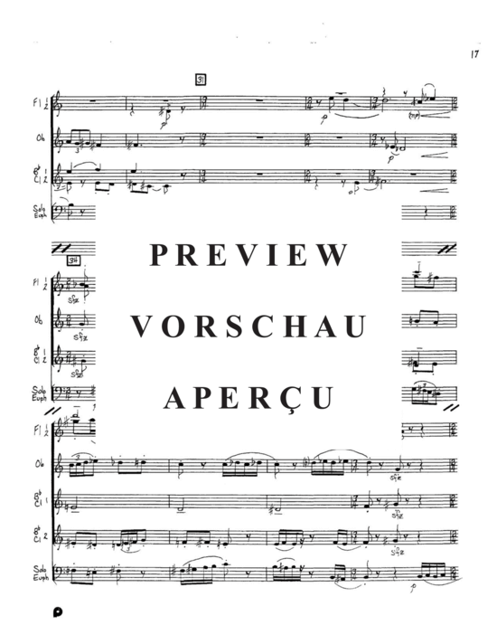 Produktgalerie: Seite 19 von 21 Concertino , , (Gemischtes Ensemble 2x Flöte, Oboe, 2x Klarinette +Euphonium Solo)