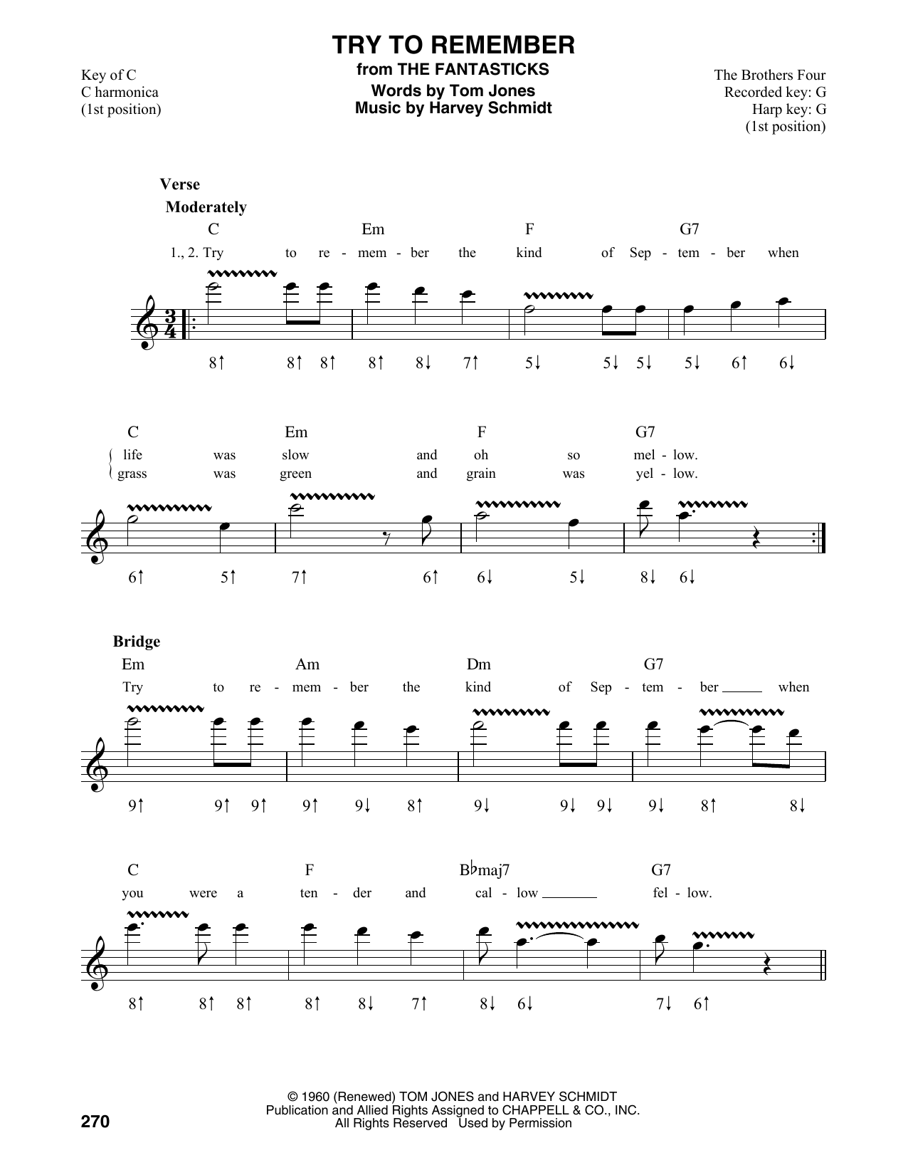 Product gallery: Page 1 of 1 Try To Remember (from The Fantasticks), Tom Jones