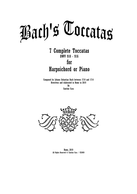 Produktbild zu: 7 Toccatas BWV 910-916Johann Sebastian Bach