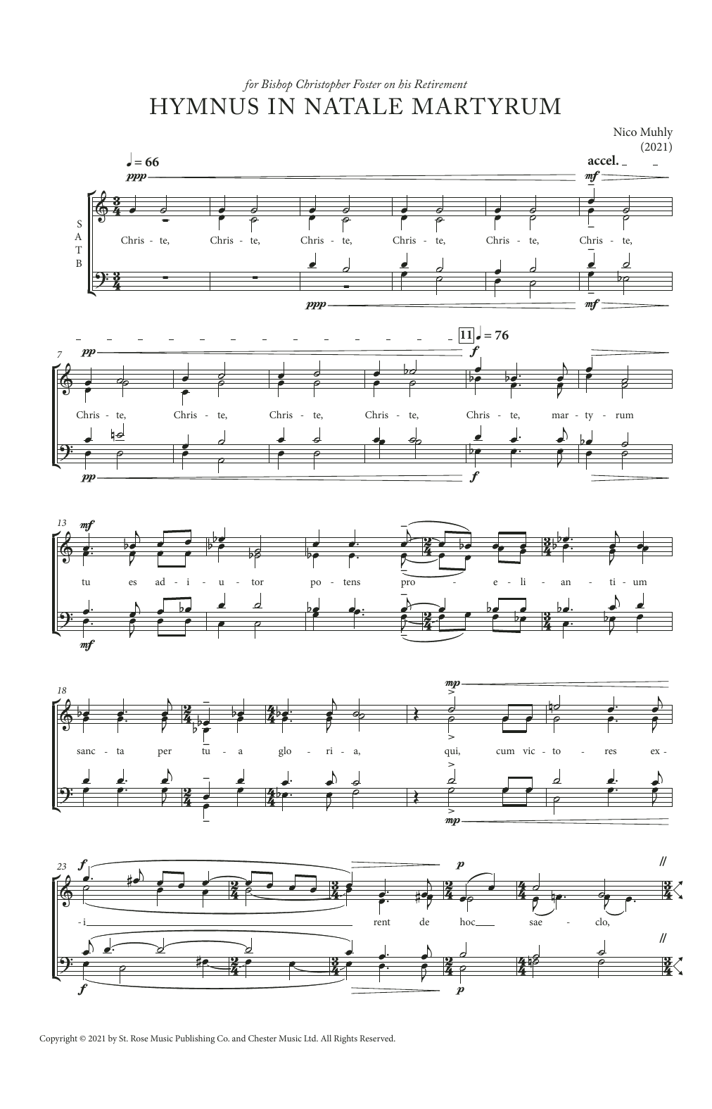 Produktbild zu: Hymnus In Natale Martyrum