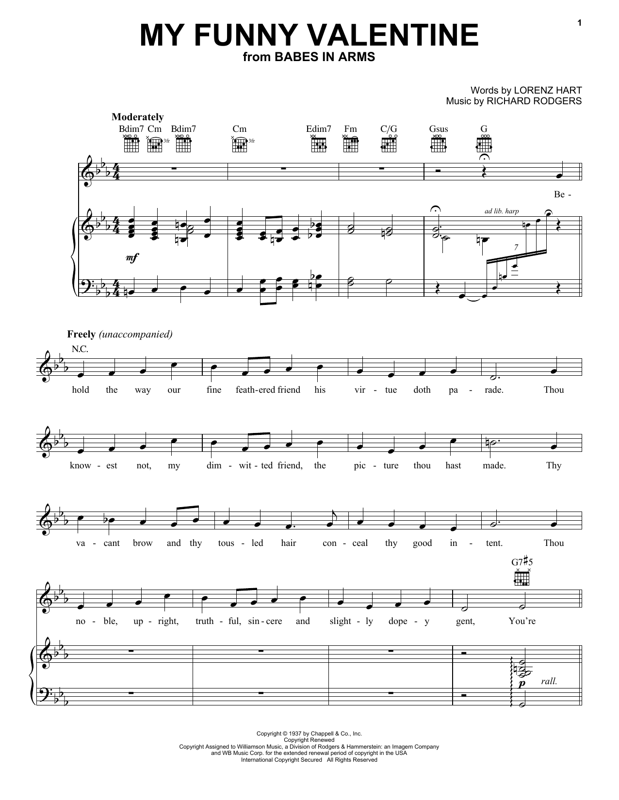 Produktbild zu: My Funny Valentine