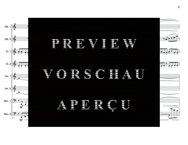 Produktgalerie: Seite 7 von 11 Wind Octet, , (Holzbläser Ensemble 2x Oboe, 2x Klarinette, 2x Horn und Fagott)