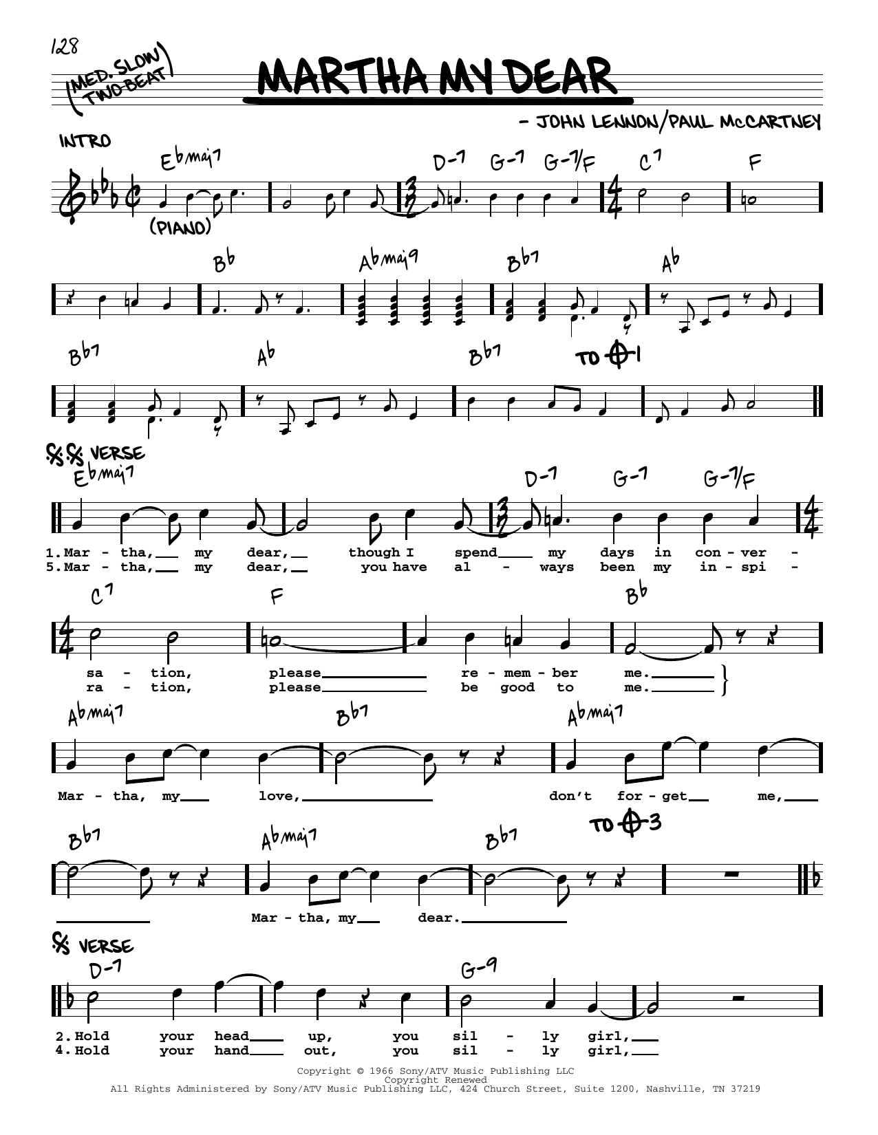 Product gallery: Page 1 of 1 Martha My Dear [Jazz version], The Beatles