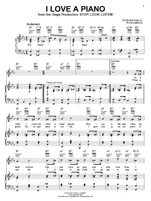 Produktbild zu: I Love A Piano