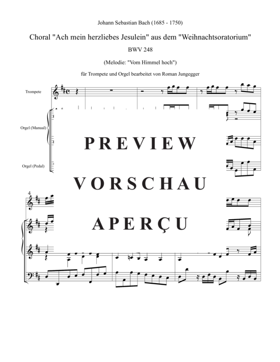 Produktgalerie: Seite 2 von 5 Ach mein herzliebes Jesulein (Orgel + Stimme in C und B) , ,  (Trompete + Orgel)