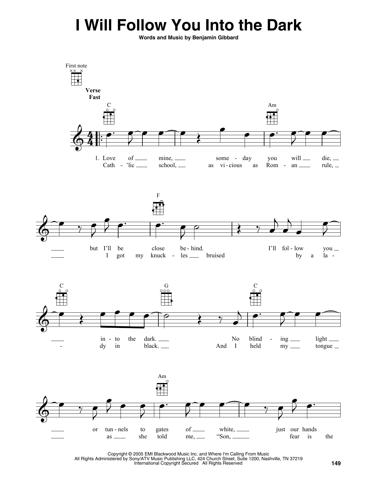 Product gallery: Page 1 of 1 I Will Follow You Into The Dark, Death Cab For Cutie