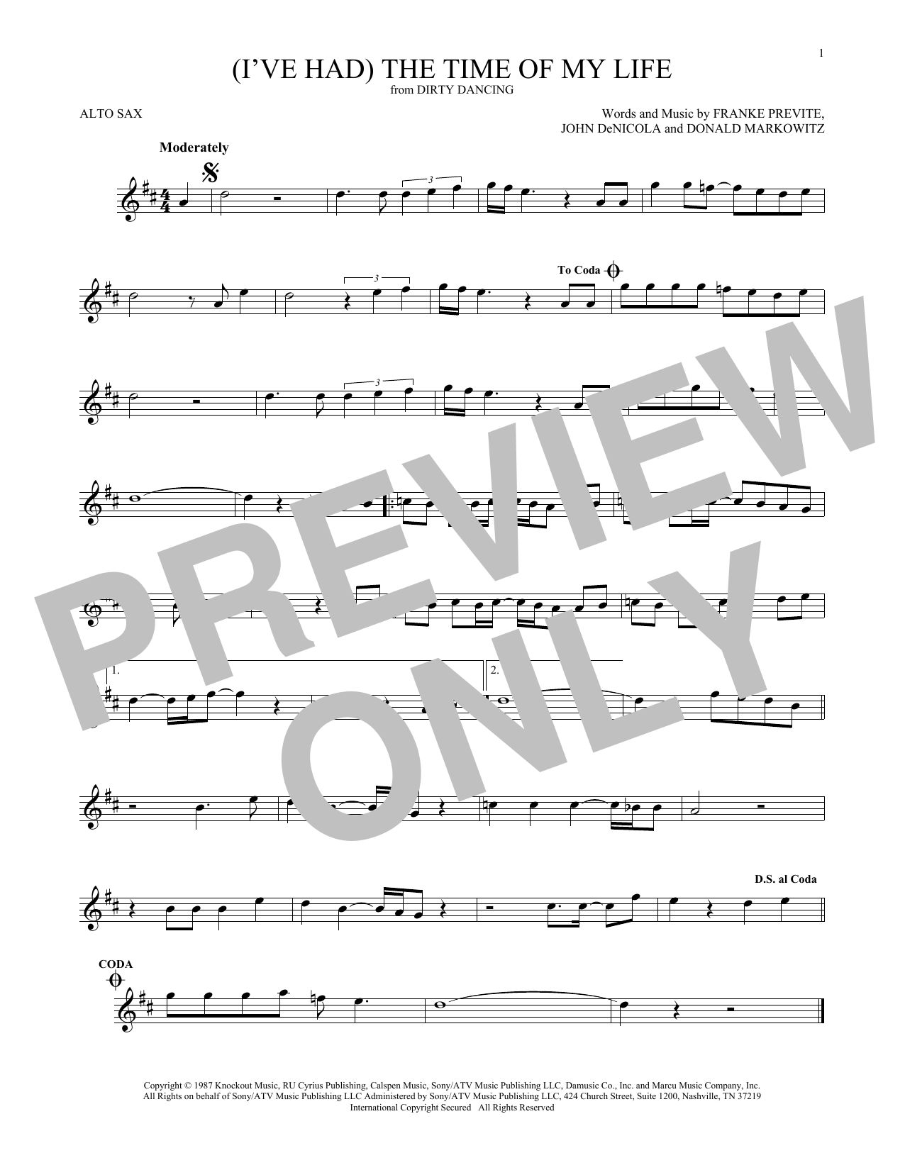 Product gallery: Page 1 of 1 (I've Had) The Time Of My Life, Bill Medley & Jennifer Warnes