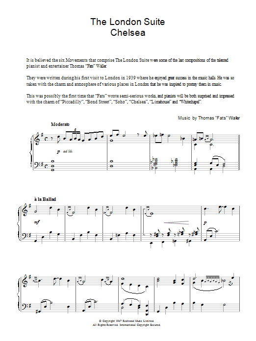 Product gallery: Page 1 of 1 Chelsea (from The London Suite), Fats Waller