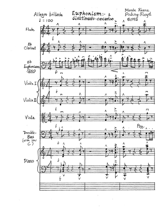 Produktbild zu: Euphonism-a divermento-concertino Pishney-Floyd