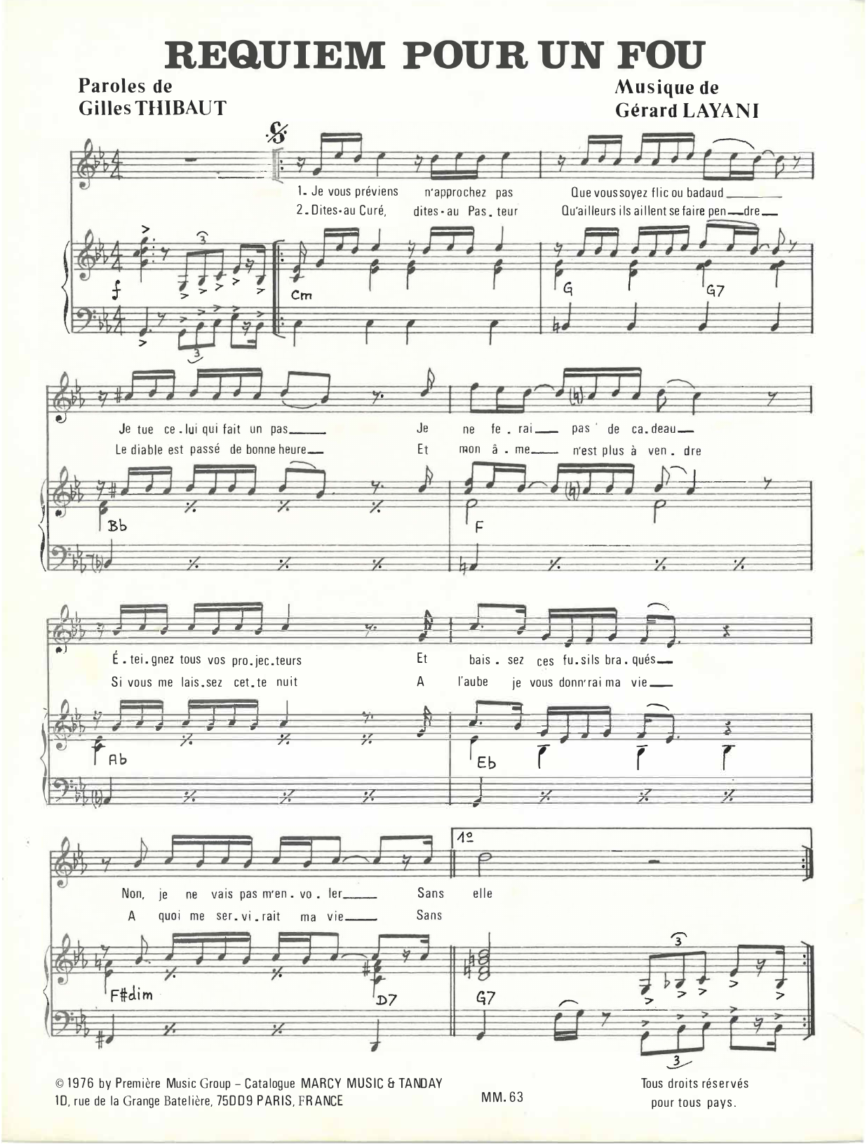 Produktbild zu: Requiem Pour Un Fou