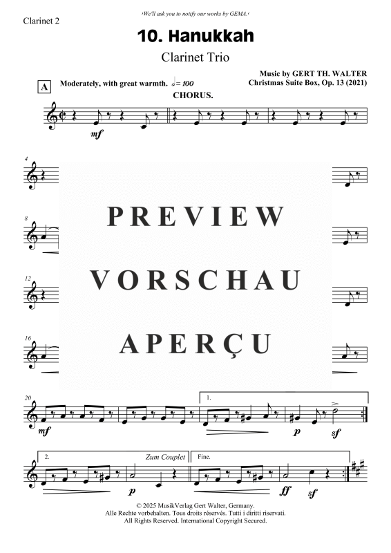 gallery: Hanukkah, , Clarinet Trio