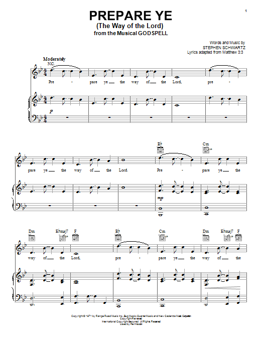 Produktbild zu: Prepare Ye (The Way Of The Lord)