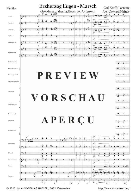 gallery: Erzherzog Eugen - Marsch, , (large wind orchestra)