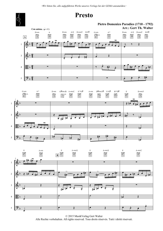 Produktbild zu: Presto P. D. Paradies