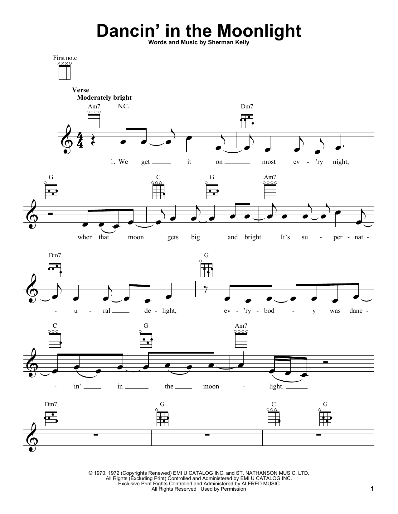 Product gallery: Page 1 of 1 Dancin' In The Moonlight, King Harvest