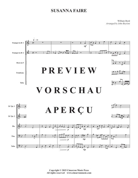 Produktgalerie: Seite 3 von 9 Susanna Faire , , (Blechbläserquintett)