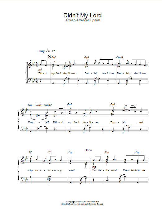 Produktbild zu: Didn't My Lord