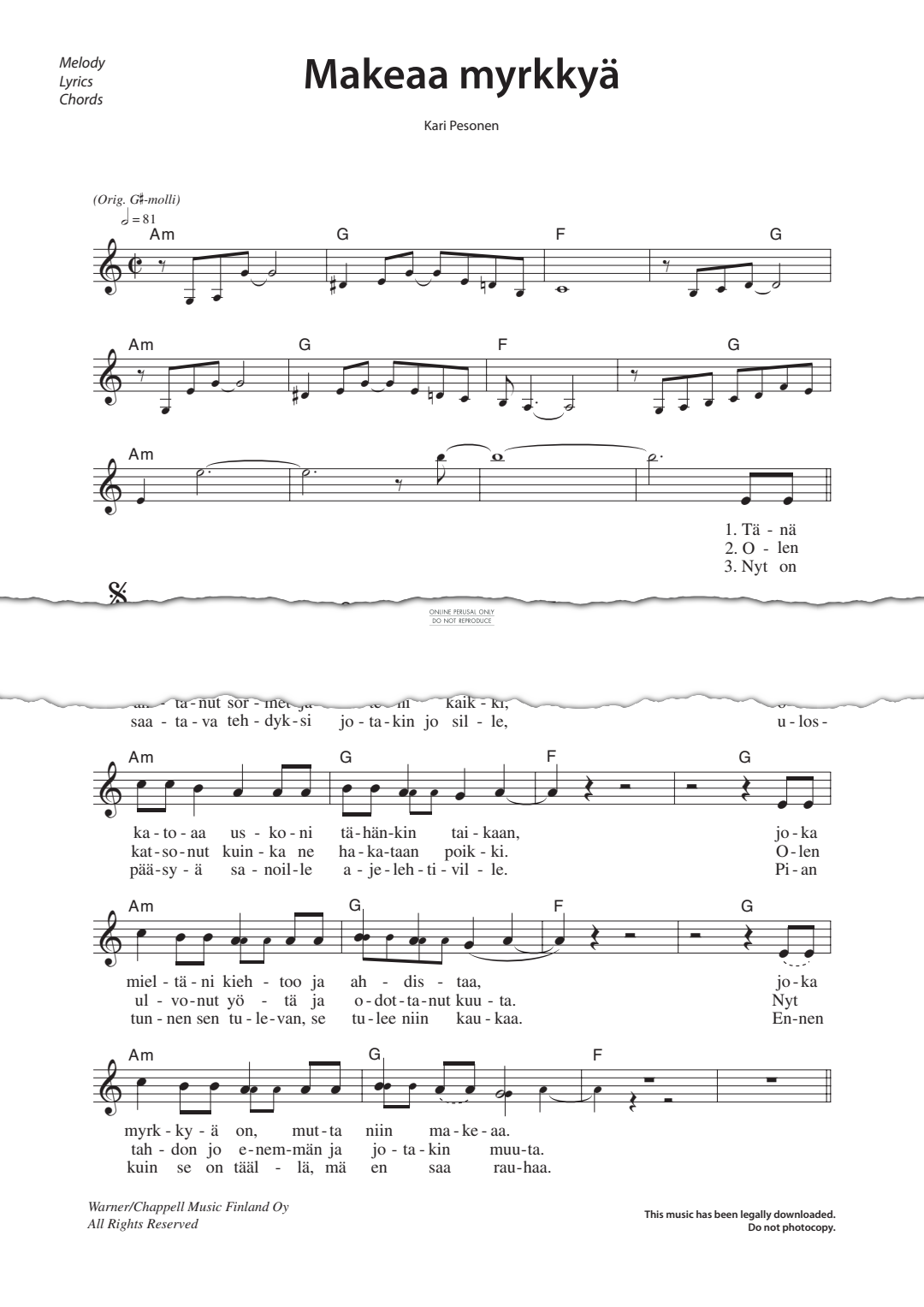 Product gallery: Page 1 of 1 Makeaa myrkkyä, 