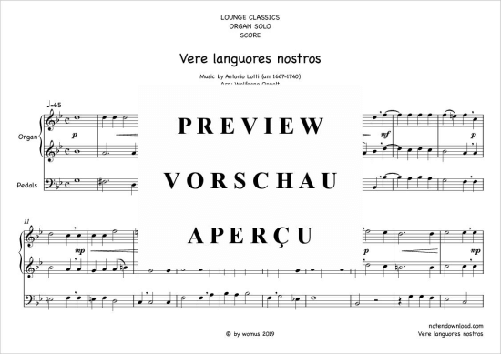 gallery: Vere languores nostros , , (Orgel Solo)