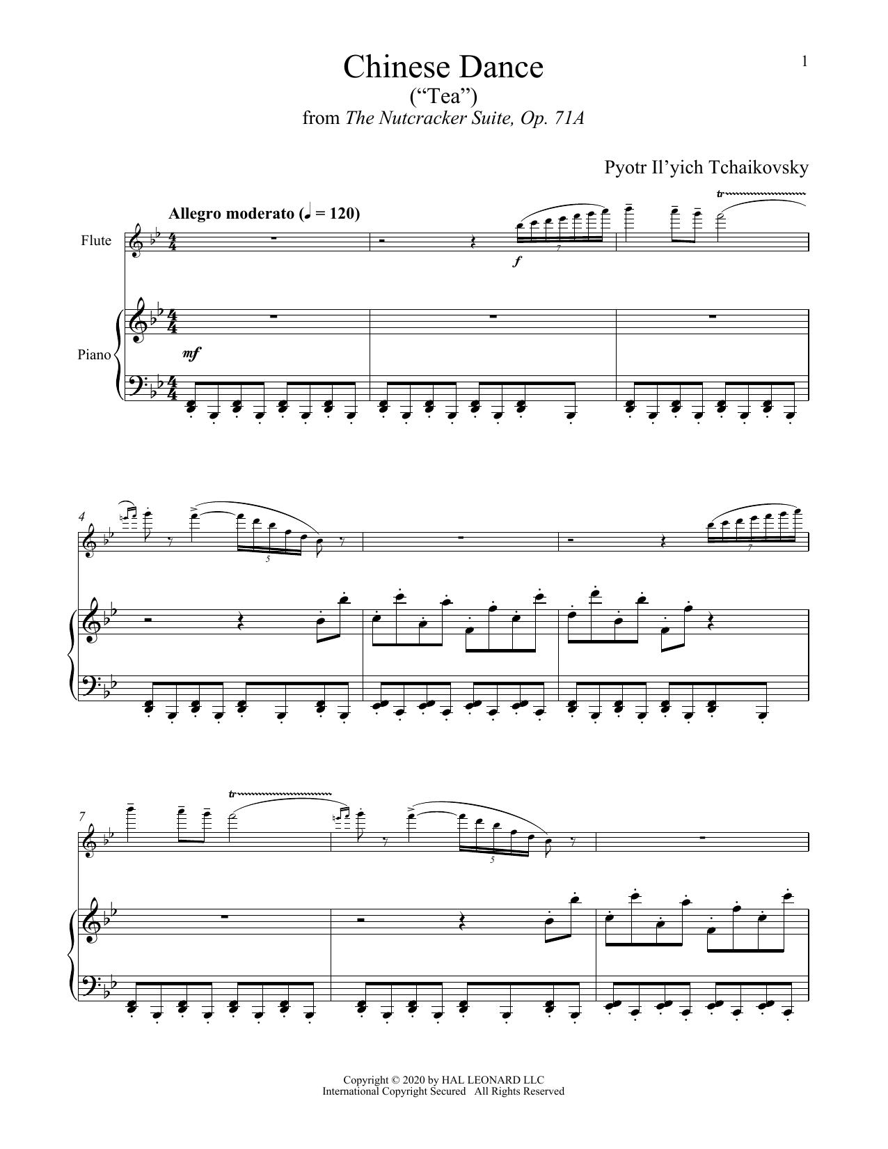 Produktbild zu: Chinese Dance (Tea), Op. 71a (from The Nutcracker)