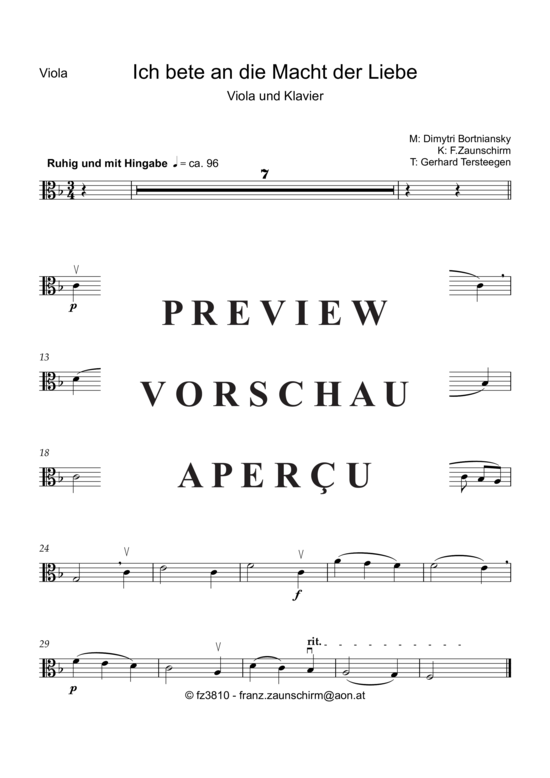 Product gallery: Page 4 of 6 Ich bete an die Macht der Liebe , , (viola + piano)