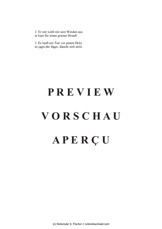 Product gallery: Page 3 of 3 Es ist kein Jägr, er führt sein Horn , , (mixed choir)