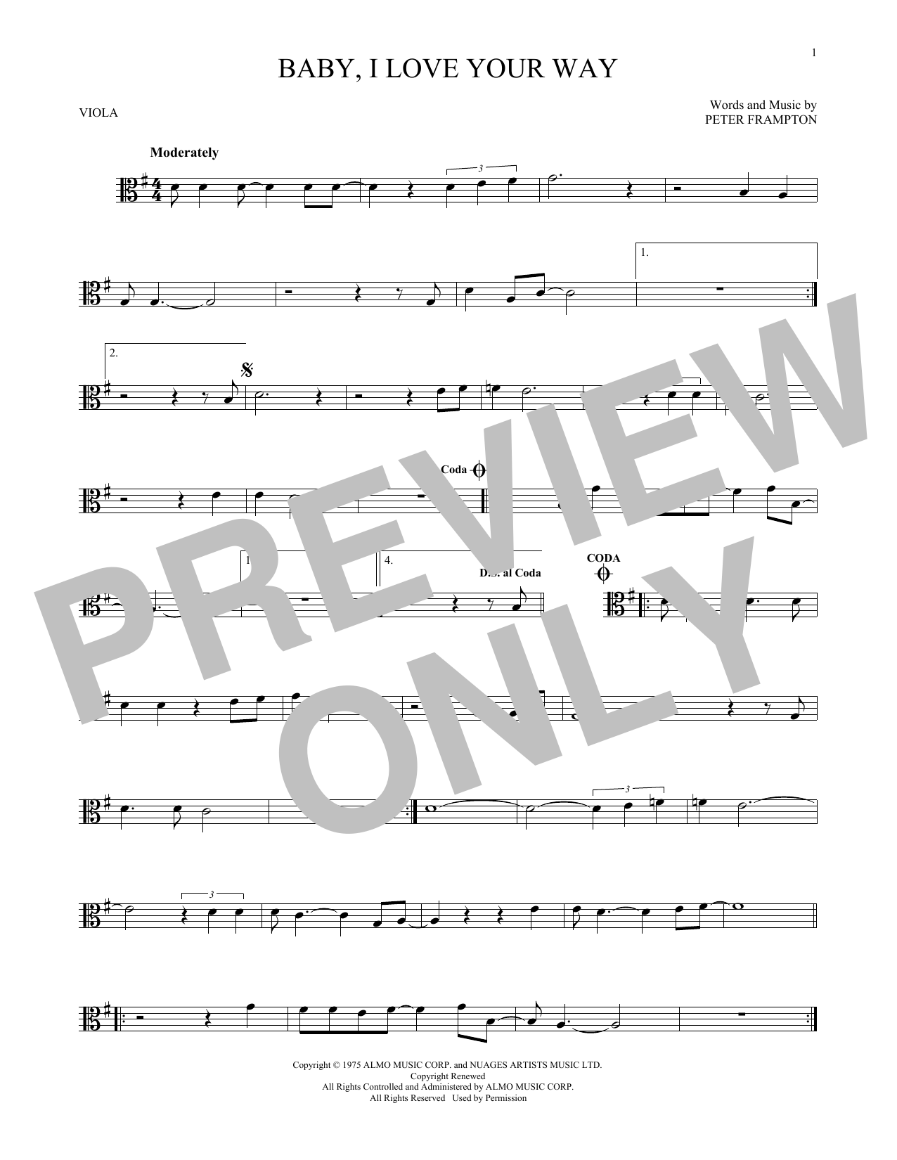 Product gallery: Page 1 of 1 Baby, I Love Your Way, Peter Frampton