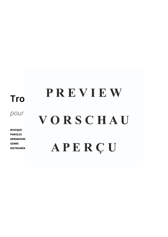 gallery: Trois berceuses du monde, , String quartet