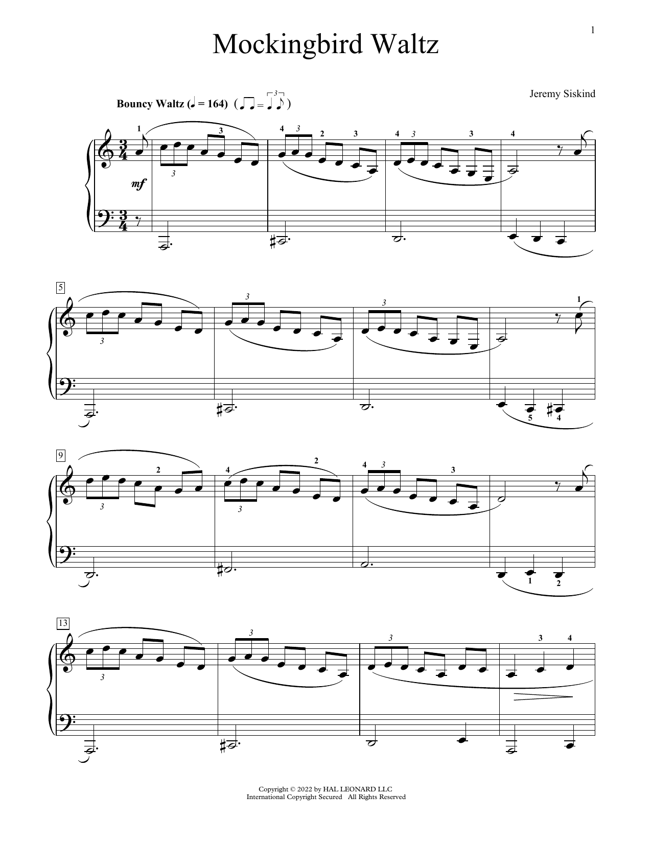 Produktbild zu: Mockingbird Waltz