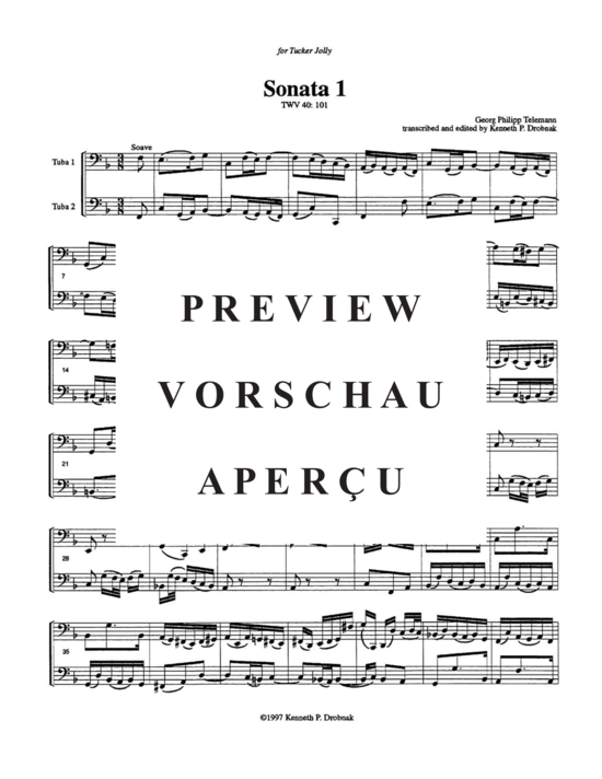 Produktgalerie: Seite 5 von 21 Sechs Sonaten Duette , , (Tuba Duett)