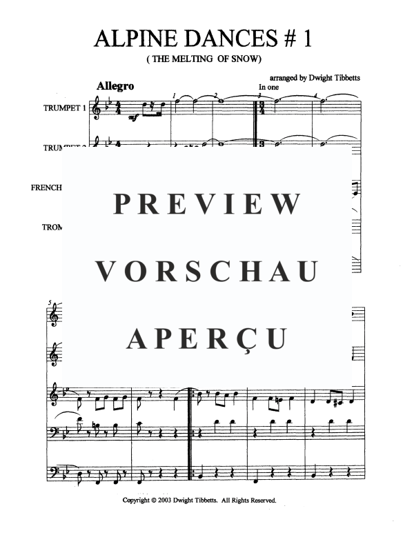 Produktgalerie: Seite 3 von 11 Alpine Dances #1, , Blechbläserquintett