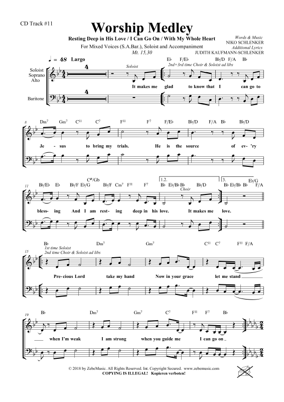 gallery: Worship-Medley, , Gemischter Chor SAM/Solo opt.und Klavier