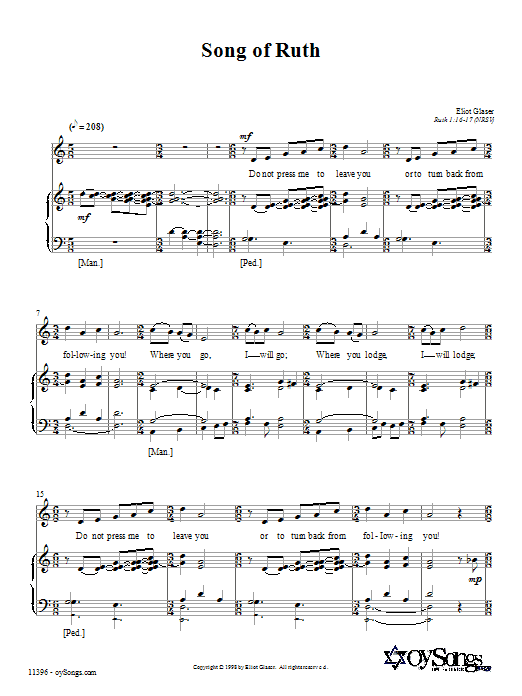 Product gallery: Page 1 of 1 Song of Ruth, Eliot Glaser