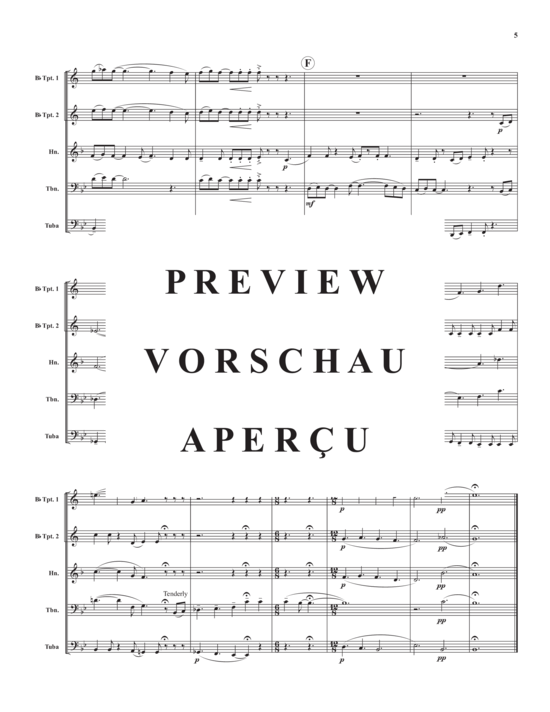 Produktgalerie: Seite 7 von 17 Whisper Me Your Dreams , , (Blechbläserquintett)