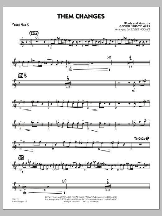 Produktgalerie: Seite 1 von 1 Them Changes - Tenor Sax 2, 