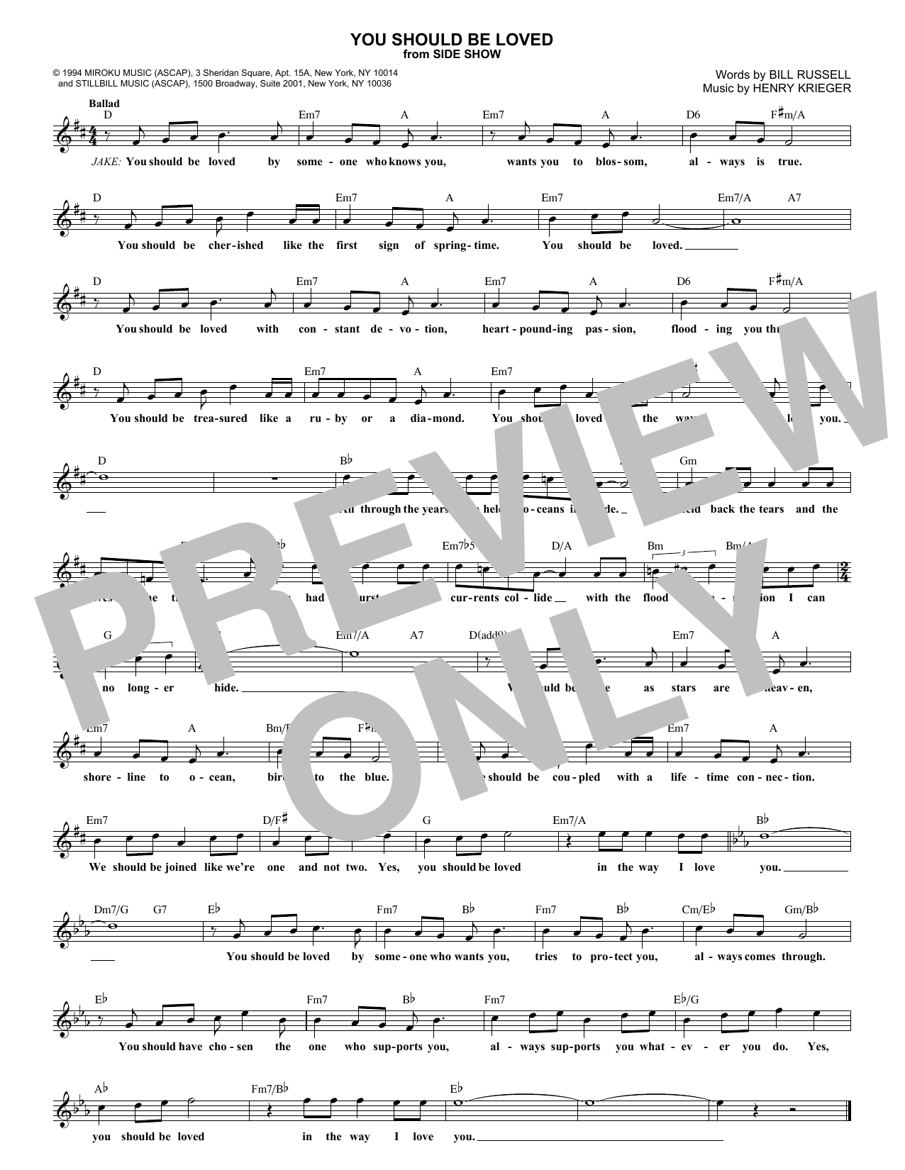 Product gallery: Page 1 of 1 You Should Be Loved, Bill Russell